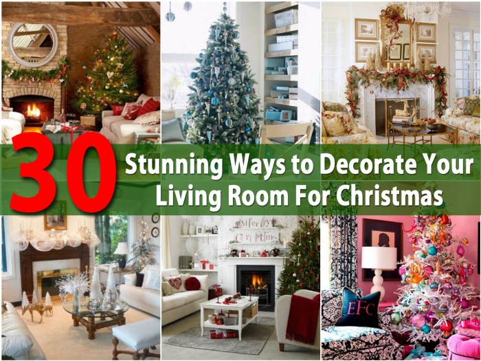 How to decorate your living room for christmas