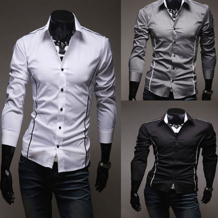 Men's dress shirt with design